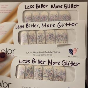 Colorstreet Less Bitter More Glitter Nail Polish Strips. 3 Each.8 Dollars Each.